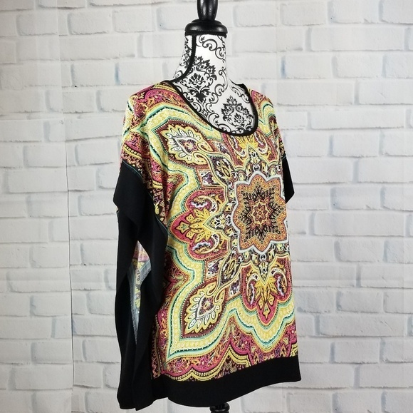 NY Collection women's size large lose fit top - Picture 4 of 8